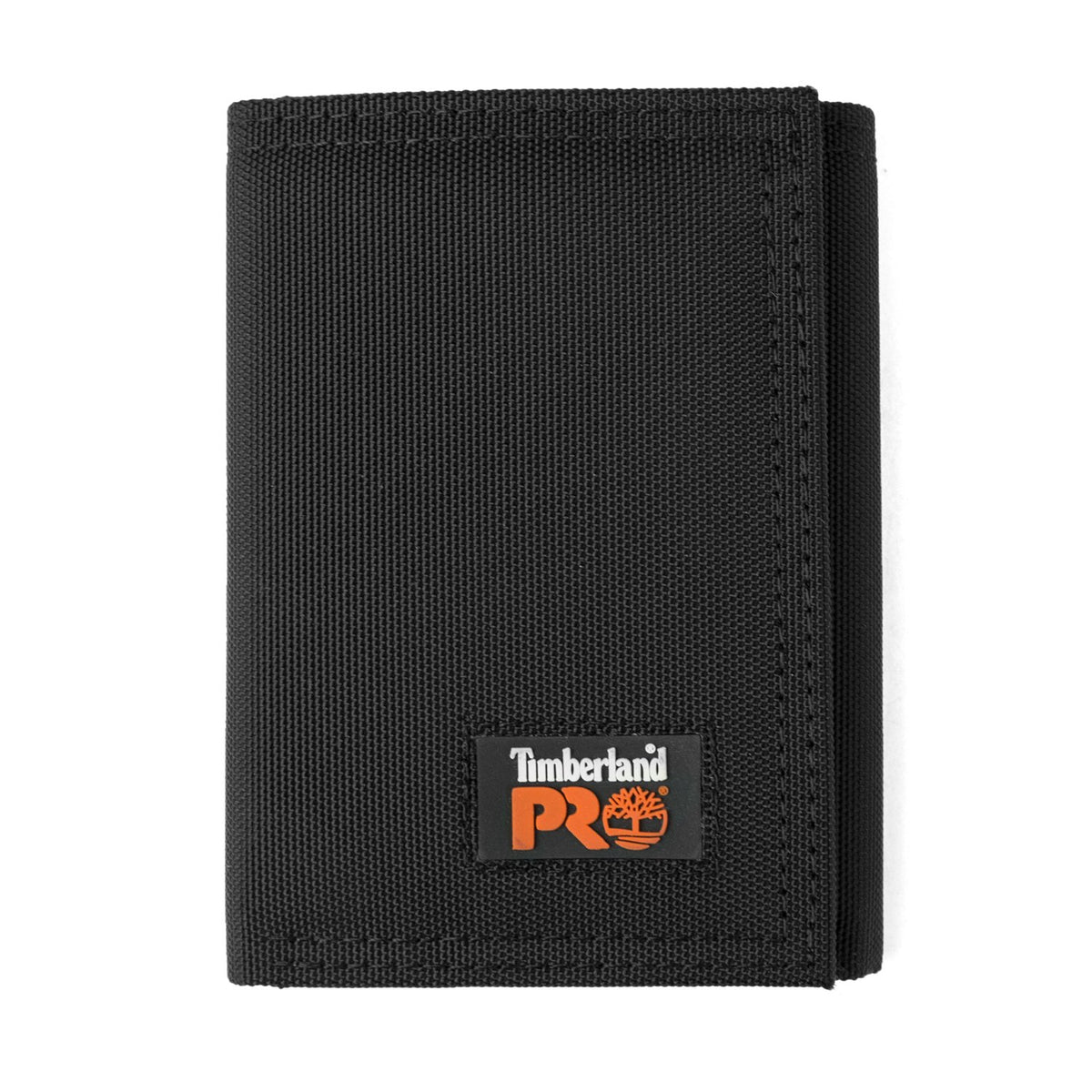 Timberland PRO mens Cordura Velcro Nylon RFID Trifold Wallet With ID Window Wallet - Black