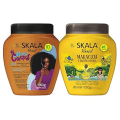 SKALA Maracujá Treatment Cream MaisCrespos Treatment Cream Set of 2  Hydrating Hair Masks for Coily & Textured Hair Softness & Shine Care