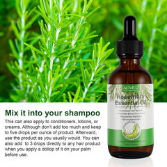 Rosemary Essential Oils (2 Pack), Rosemary Oil for Hair Growth Organic, Pure Natural, Reduce Hair Loss, Deeply Nourishing Scalp, Improves Blood Circulation, Rosemary Hair Growth Oil, Aromatherapy
