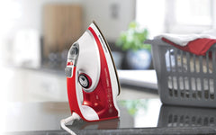 Morphy Richards turbo Steam pro Iron, White/Red, 303124