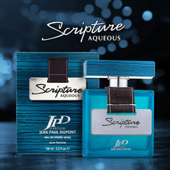 JPD Parfum Jean Paul Dupont Scripture Aqueous Eau De Toilette Perfume for Men, Fresh, Spicy & Woody Long Lasting Masculine Fragrance, Body Perfume for Men - 100ml