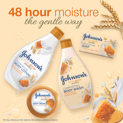 Johnson's, Body Wash, Vita-Rich, Smoothies, Comforting, Yogurt, Honey & Oats, comforting body wash, light-weight and non-greasy, 400ml (Pack of 2)