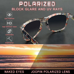Joopin Polarized Sunglasses Men Women, Classic Square Sun Glasses 100% UV Protection Driving Fishing