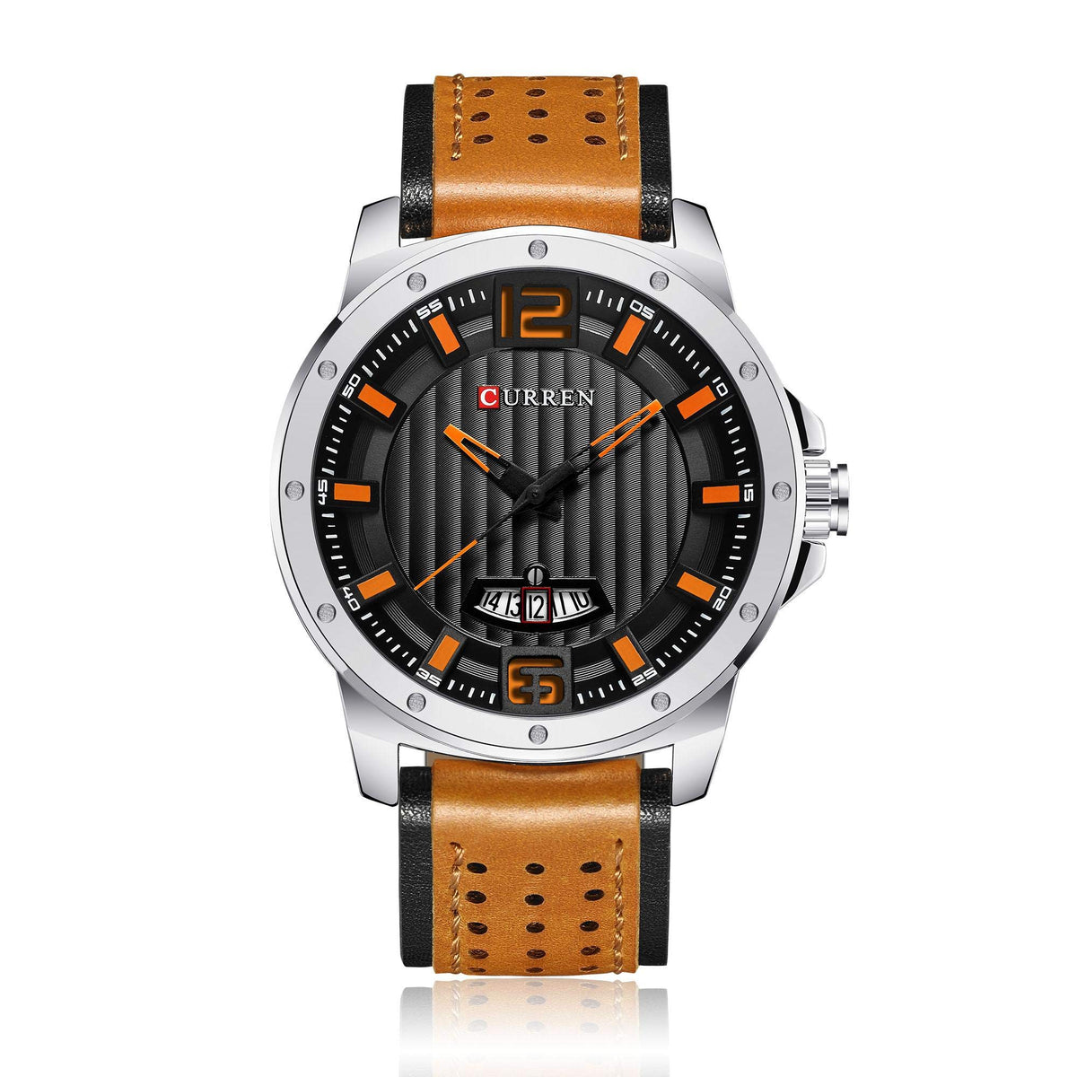 Curren Casual Watch For Men Analog Leather - 8293