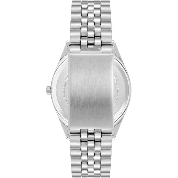 Armitron Women's Genuine Crystal Accented Day/Date Function Bracelet Watch, 75/5849, Silver/Light Blue