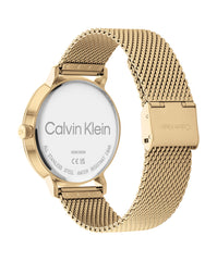 Calvin Klein MODERN MESH Men's Watch, Analog - Gold / Black