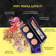 SUGAR Cosmetics Sugar X Made In Heaven Limited Edition Makeup Kit|Face Palette, Kajal, Lipstick|Makeup Kit|Premium Set|Gift Set|Start Your 30 Days Free Trial Now With The Kit, 1 Count