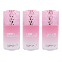 Bright Diamond Body Spray 250ML, 3 piece Set by Elegant