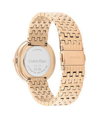 Calvin Klein TWISTED BEZEL Women's Watch, Analog - Carnation Gold