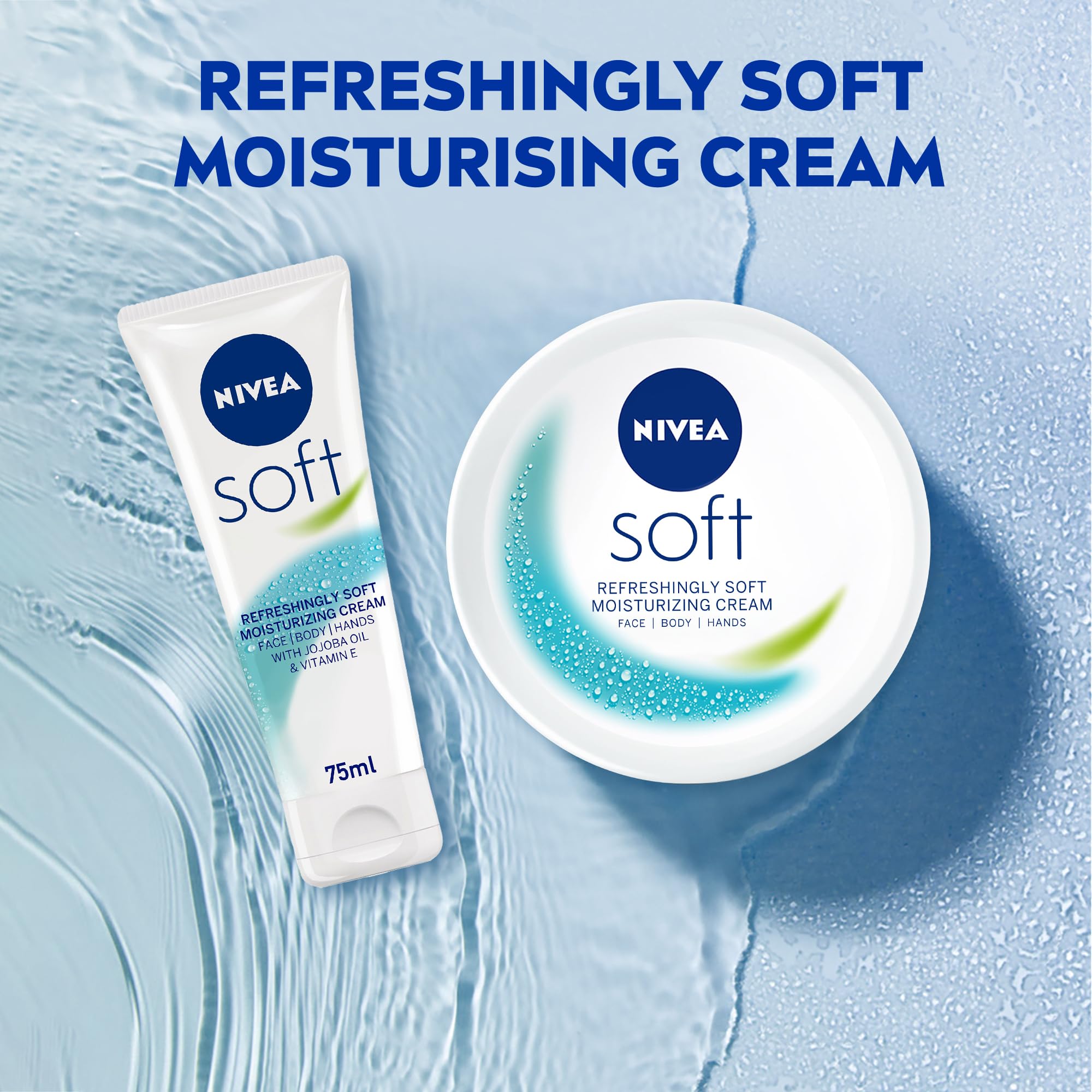 NIVEA Moisturising Cream, Soft Refreshing Jar - 200ml