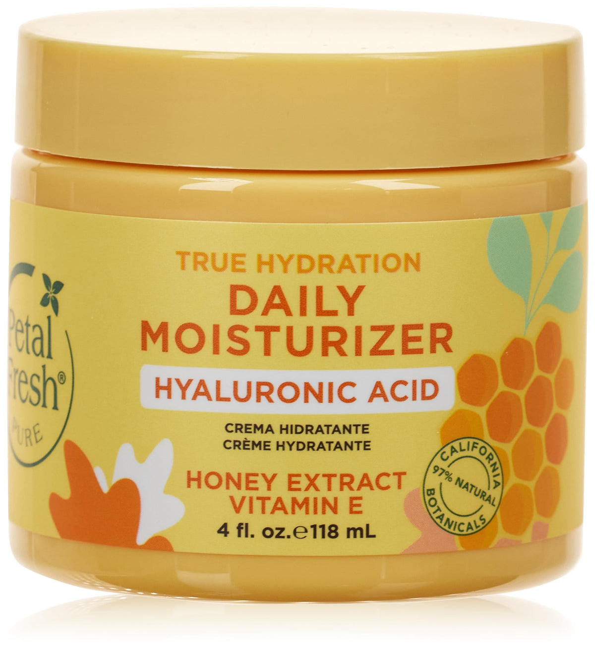 Petal Fresh Pure True Hydration Daily Moisturizer, 118Ml | With Hyaluronic Acid, Vitamin E & Honey Extract | For Clean, Refreshed & Hydrated Skin