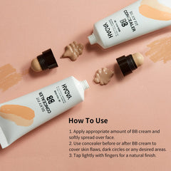 YADAH Silky Fit Concealer BB Power Brightening (SPF34+ PA++) - 23 Natural Beige, 35ml