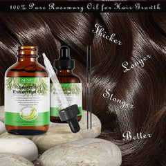 KPNEMA Multipurpose Rosemary Oil for Hair Growth, Eyebrow, Eyelash, Beard& Thinning Hair, Nourish Scalp, Improve Blood Circulation, 100% Pure Organic Natural Essential Oil, Pack Of 1, 59.74 ml
