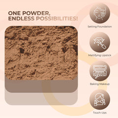 BULK REFILL FOUNDATION (EBONY) Mineral Makeup Powder Matte Bare Skin Sheer SPF 15 Cover (12 Grams)