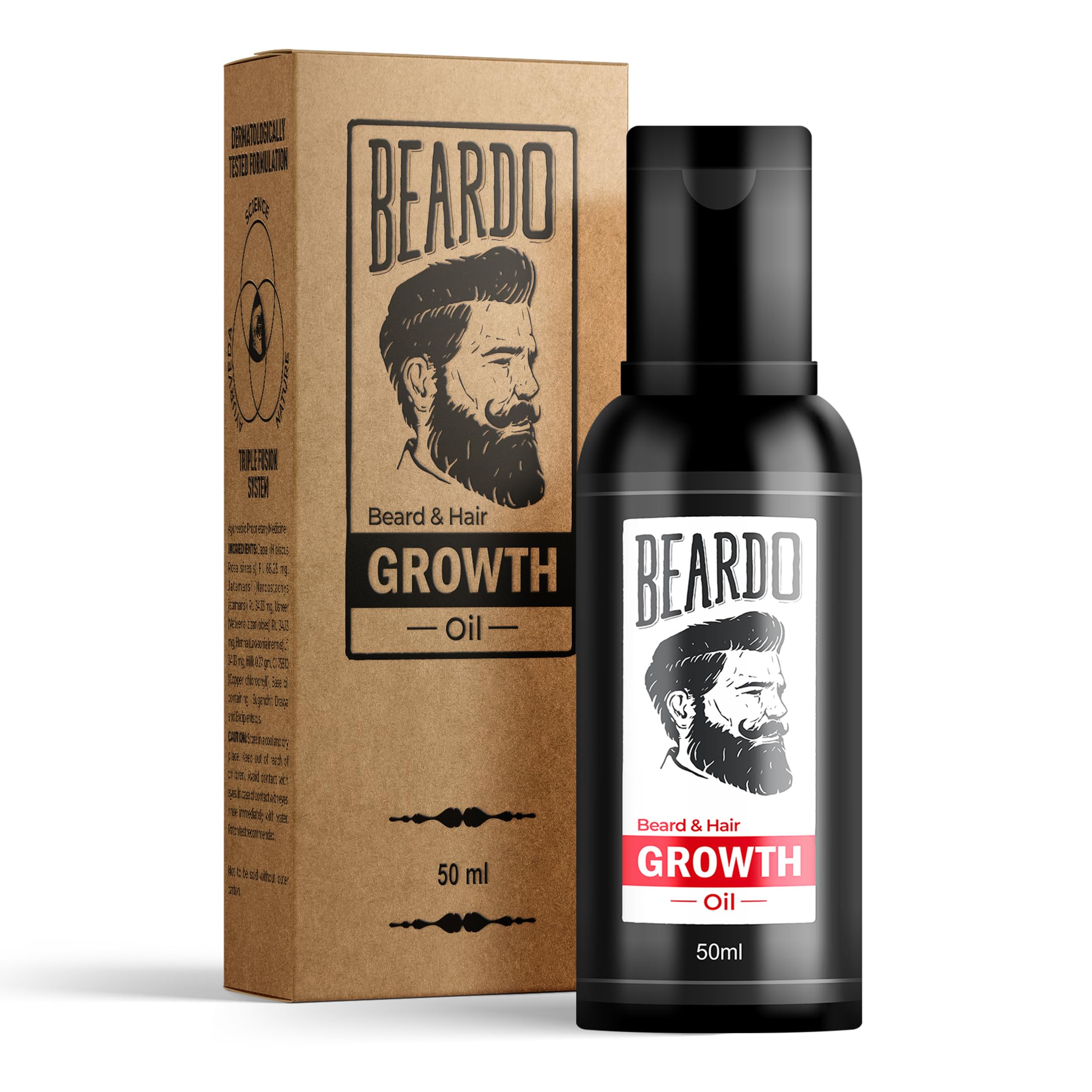 Beardo Beard and Hair Growth Oil - 50 ml for faster beard growth and t ...