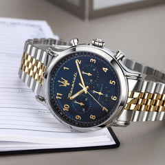 Maserati Epoca HerrenuhrLIMITED Edition, Chronograph, Quarzwerk - R8873618029 - silver and gold