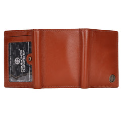 HAMMONDS FLYCATCHER Genuine Leather Small Wallet for Men | RFID Protected for Daily use (Tan)