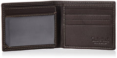 Timberland Men's Wellington RFID Leather Bifold Wallet Trifold Wallet - Brown