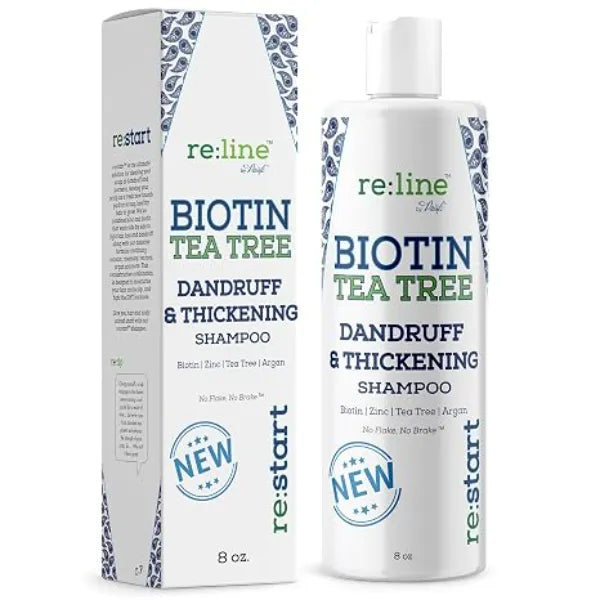 Paisle Botanics Anti Dandruff Shampoo for Men Tea Tree Oil & Zinc Shampoo for Dandruff & Thinning Hair ( 8 OZ )