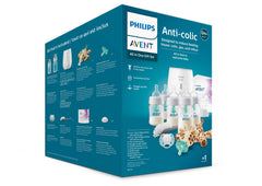 AVENT Philips Anti-Colic Baby Bottle with AirFree All in One Gift Set, SCD308/01, White