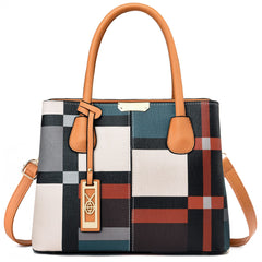 COCIFER Purses and Handbags for Women Shoulder Tote Bags Top Handle Satchel - Orange Brown