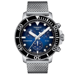 Tissot Chronograph Silver Strap Men's Wrist Watches - T120.417.11.041.02, T1204171104102