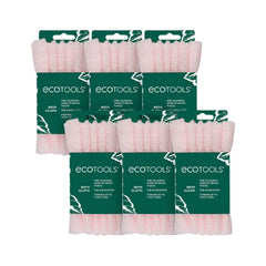 EcoTools Bath Cloth, Exfoliating Washcloth for Shower & Bath, Expands Up to 3 Feet, Remove Dry Skin, Body Scrubber for Exfoliation & Deep Cleansing, Eco Friendly & Cruelty-Free, Pink, 1 Count (Pack of 6)