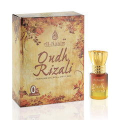 Al-Nuaim Tohfa Series Oudh Rizali Attar Roll On for Men & Women - Pack of 4 (6ml Each) | Alcohol Free Attar | Long Lasting Fragrance