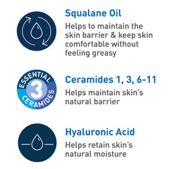 CeraVe Hydrating Foaming Cleanser with Squalane, Hyaluronic Acid & Ceramides | Moisturizing for Dry to Very Dry Skin | Fragrance & Residue Free 8 FL Oz