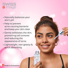 Swiss Image Rejuvenation Face Serum 30 ml, Acne Control, Wrinkle Reduction, Hydrating, Oil Balancing, Milk Peptide for Firmness, Prebiotic for Skin Health| Swiss Made| All Skin Types