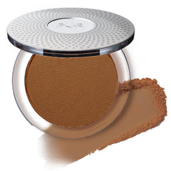 PÜR MINERALS 4-in-1 Pressed Mineral Makeup SPF 15 Powder Foundation with Concealer & Finishing Powder, Medium to Full Coverage, Cruelty-Free & Vegan Friendly, Cocoa, 0.28 Oz