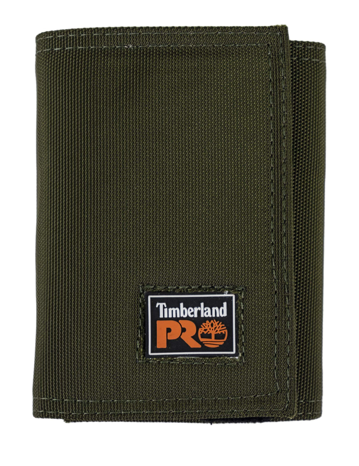 Timberland PRO mens Cordura Velcro Nylon RFID Trifold Wallet With ID Window Wallet - Olive
