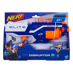 Nerf Disruptor Elite Toy Blaster, 6-Dart Rotating Drum, Includes 6 Official Nerf Elite Darts, Toy for Kids Teens and Adults, Outdoor kids toy, toy for boys & girls, birthday gift toy for kids Ages 8+