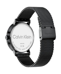 Calvin Klein MODERN MESH Men's Watch, Analog - Metallic Black