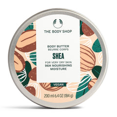 The Body Shop Shea Body Butter, Nourishing, Moisture For Very Dry Skin, Vegan - 200 mL