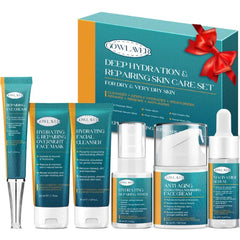 GOWLAVER Deep Hydration & Repairing Skin Care Set For Dry and Very Dry Skin - Skincare Gift Set for Women's