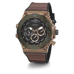 GUESS Dress to Sport Watch, Blue/Rose Gold-Tone, Quartz Watch