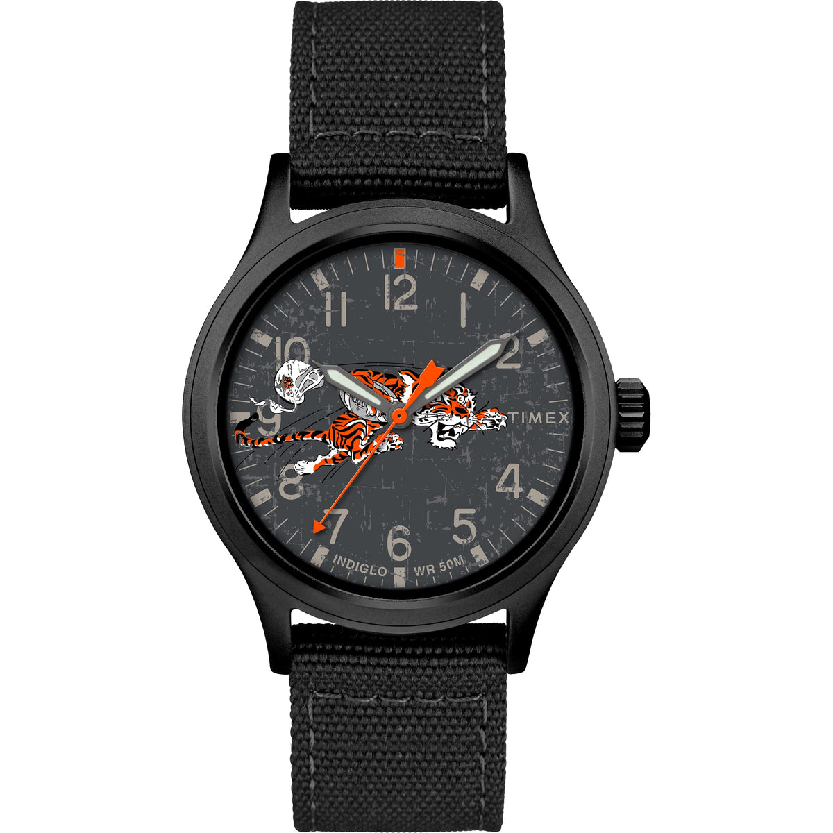 Timex Tribute Men's NFL Scout 40mm Quartz Fabric Strap - Cincinnati Bengals