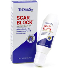 TriDerma Scar Block Soothing Clear Gel, Helps minimize the appearance of new & existing scars - 1.0 Oz