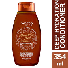 Aveeno Almond Oil Blend Sulfate-Free Conditioner with Avocado Oil for Intense Hydration, Deep Moisturizing Conditioner for Thick, Curly, Frizzy or Coarse Hair, Paraben & Dye-Free, 12 Fl Oz