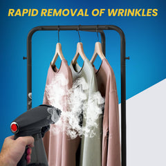 Tajir Ul Jadeed Clothes Steamer, 1640-Watt Garment Steamer, Quick Heat-Up Steam Iron with 260ML Detachable Water Tank, Lightweight Travel Steamer, Portable Iron for Fabric and Clothes (HY-168)