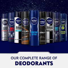 NIVEA MEN Antiperspirant Spray for Men, Silver Protect Antibacterial Protection, 2x150ml