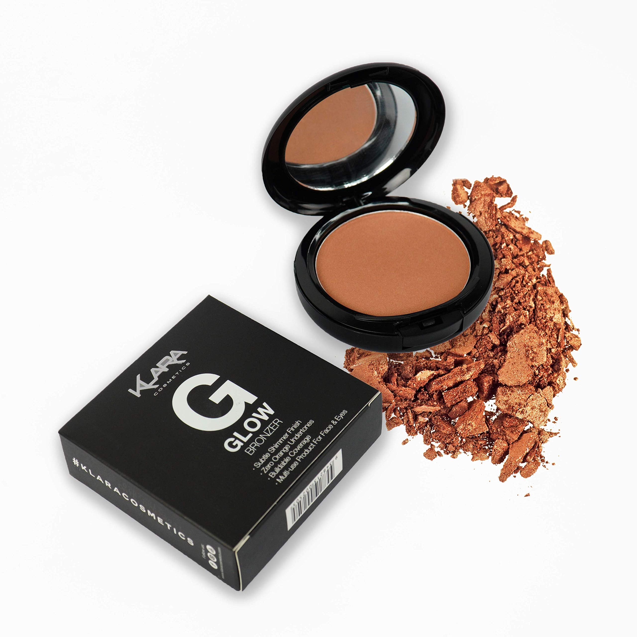 Klara Cosmetics G Glow bronzer sun-kissed Natural Glow Contour instant tan Full Color Pigment