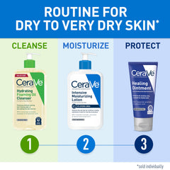 CeraVe Healing Ointment | Moisturizing Petrolatum Skin Protectant for Dry Skin with Hyaluronic Acid and Ceramides | Lanolin Free & Fragrance Free | 12 Ounce