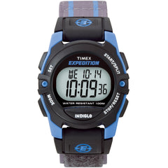 Timex Expedition Digital Chrono Alarm Timer 33mm Watch - Blue/Black