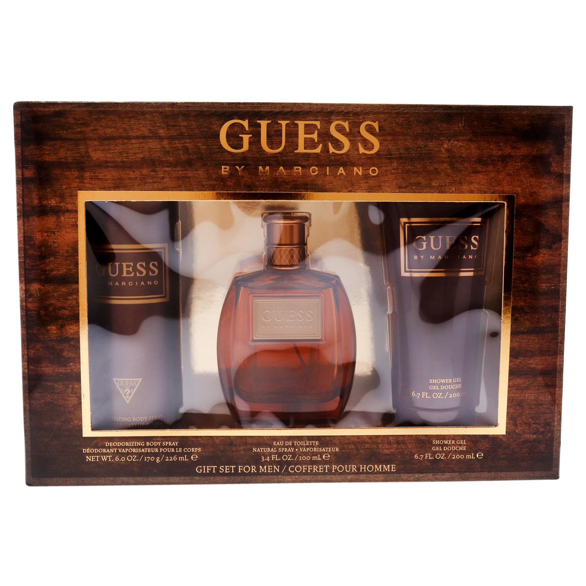 GUESS BY MARCIANO (M) SET EDT 100ML+200ML SG+226ML BODY SPRAY (NEW)