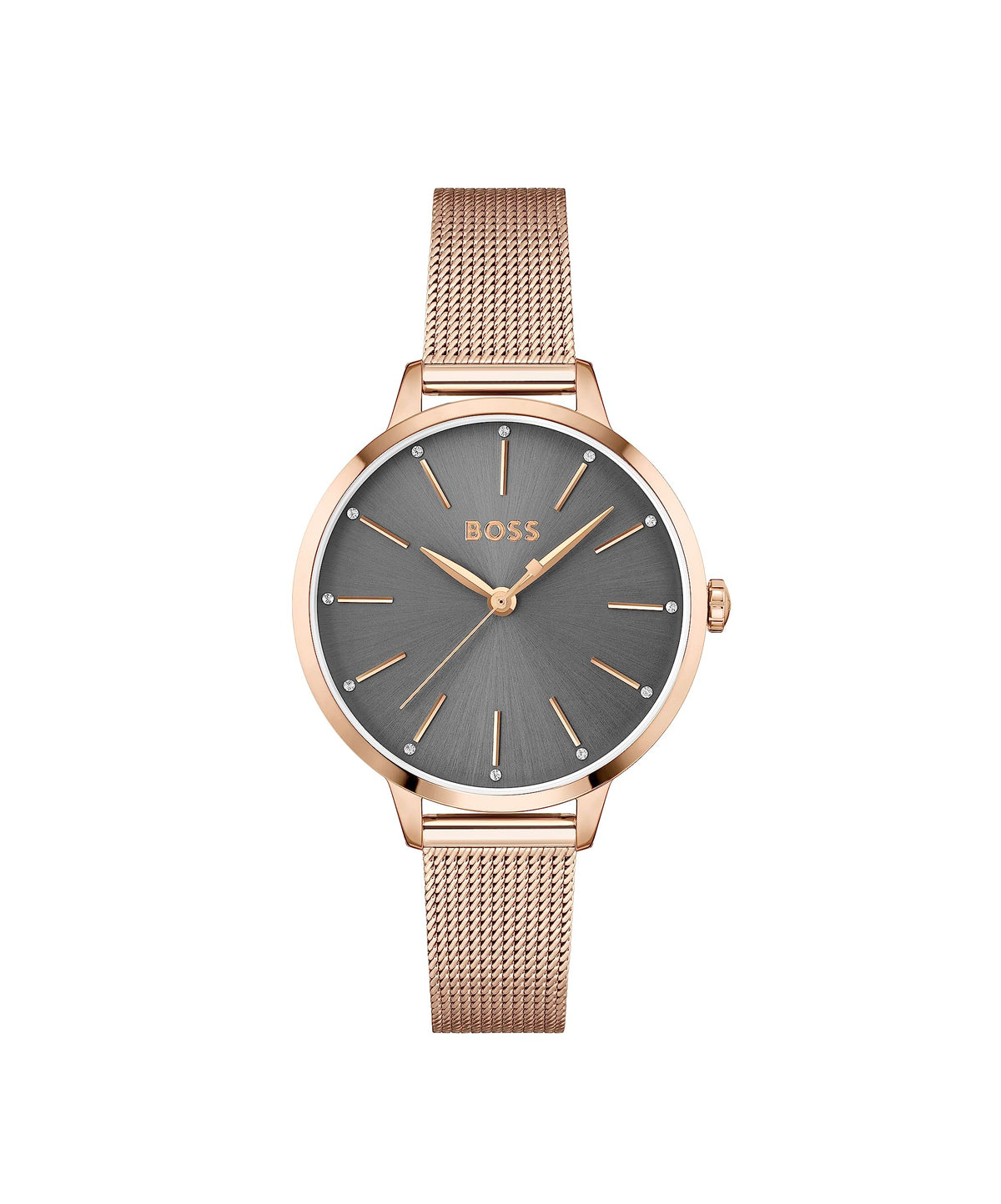 Hugo Boss SYMPHONY Women's Watch, Analog - Gold / grey