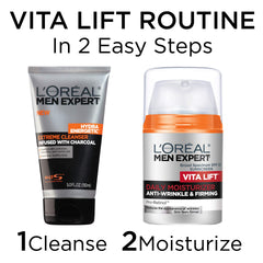 L'Oreal Men Expert Vitalift Anti-Wrinkle & Firming Face Moisturizer with Pro-Retinol, Face Moisturizer for Men, Beard and Skincare for Men, 1.6 oz