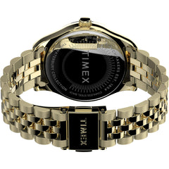 Timex 34 mm Waterbury 3-Hand Date, Gold, One Size, 34 mm Waterbury 3-Hand Date