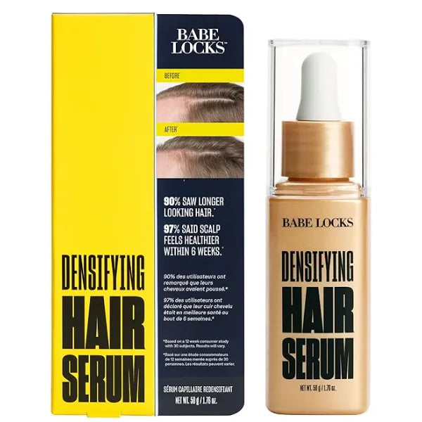 Babe Original Locks Densifying Hair Serum for Men and Women, Promotes Thickness in Thinning Hair & Hair Loss